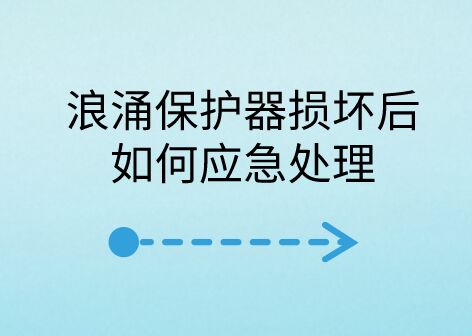 浪涌保護器損壞后如何應急處理？