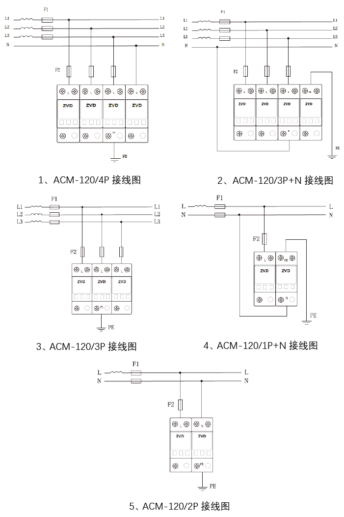 120kA浪涌保護(hù)器 ACM-120