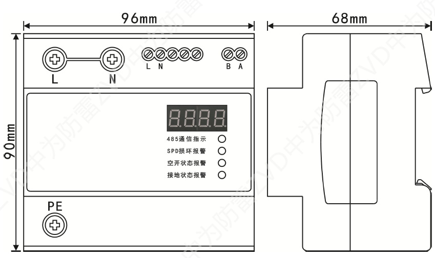 單相智能電源防雷器（SPD+監測一體化模塊）